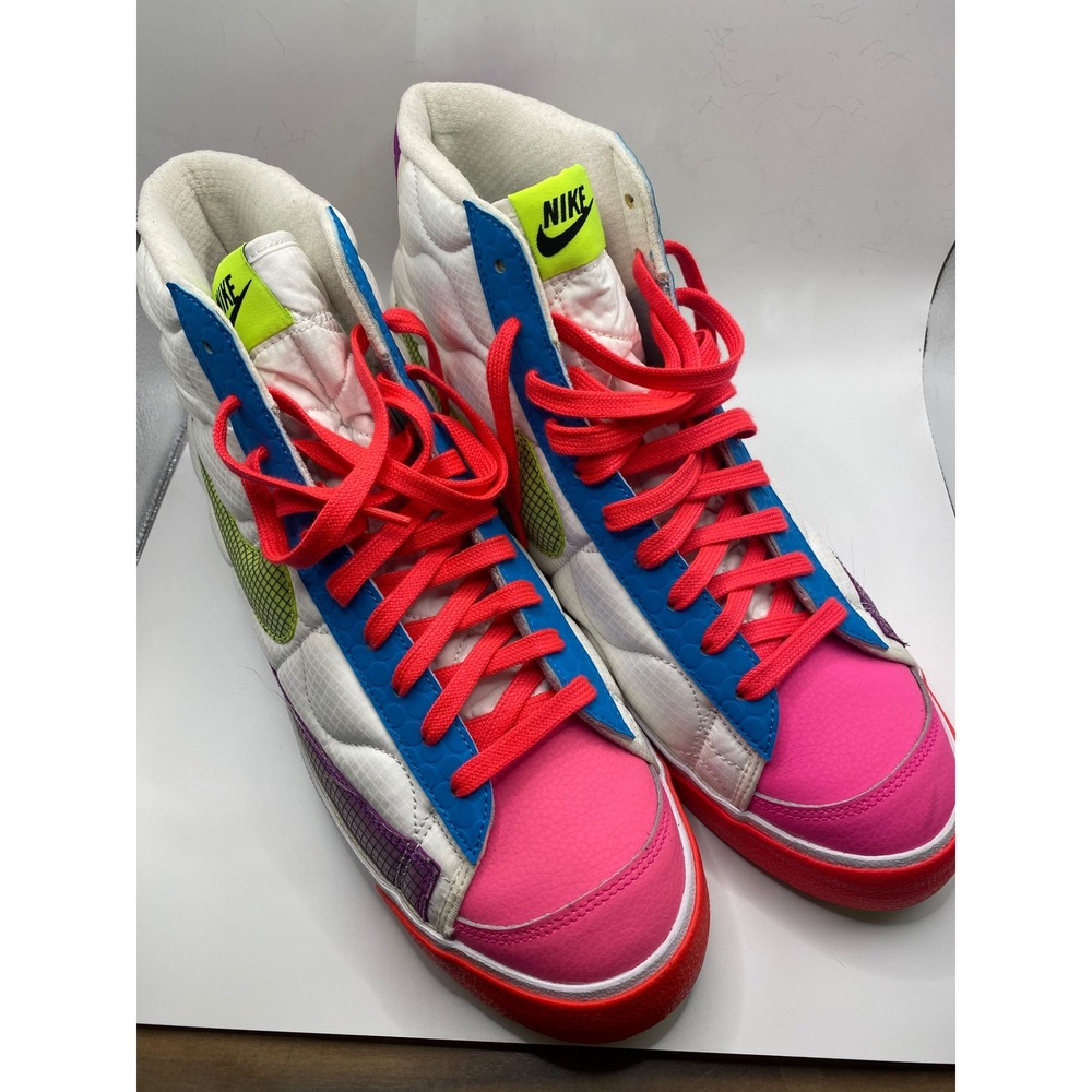 Nike Blazer Mid Rebel XX Quilted High Top Fashion Sneakers DA7566-600 Sz 14